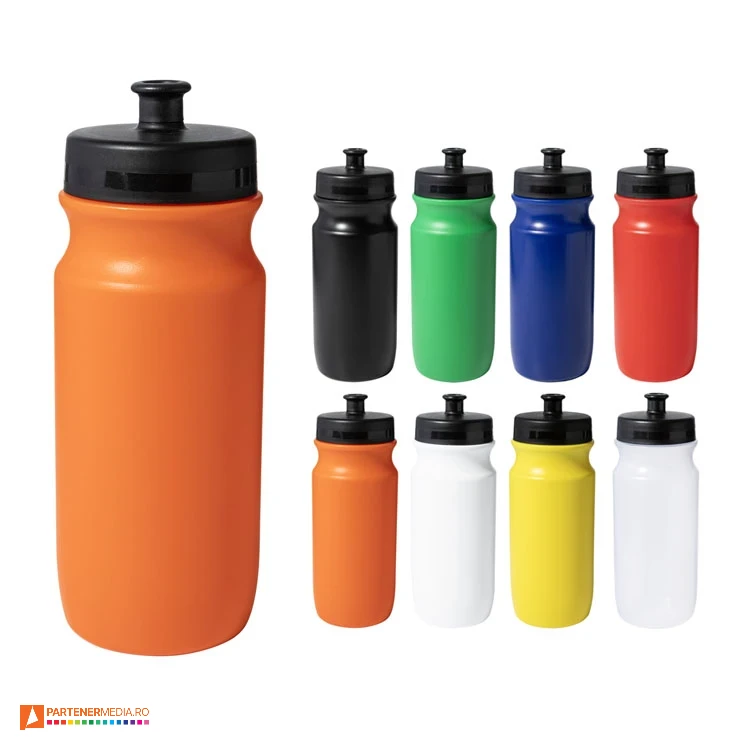 Bidoane promotionale de 500 ml din plastic cu pai de baut bidoane promotionale colorate cu pai incorporat ap718069