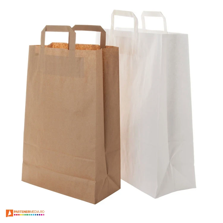 Pungi promotionale din hartie kraft cu design clasic pungi promotionale din hartie kraft ap718509