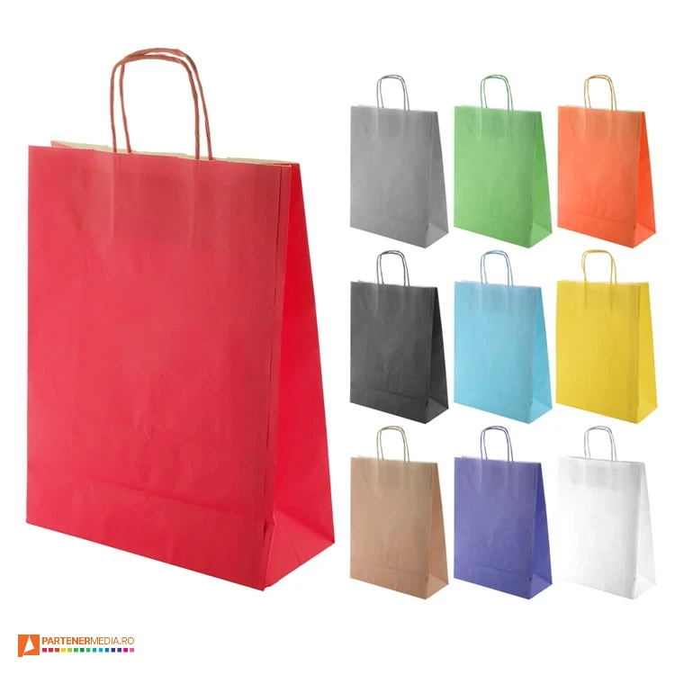 Sacose promotionale colorate realizate din hartie kraft sacose din hartie promotionale colorate ap719611