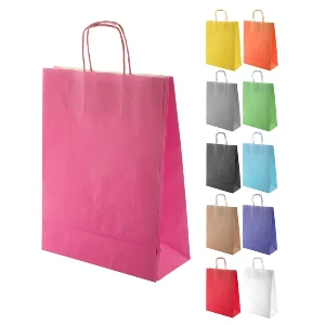 sacose promotionale din hartie kraft colorata ap719612