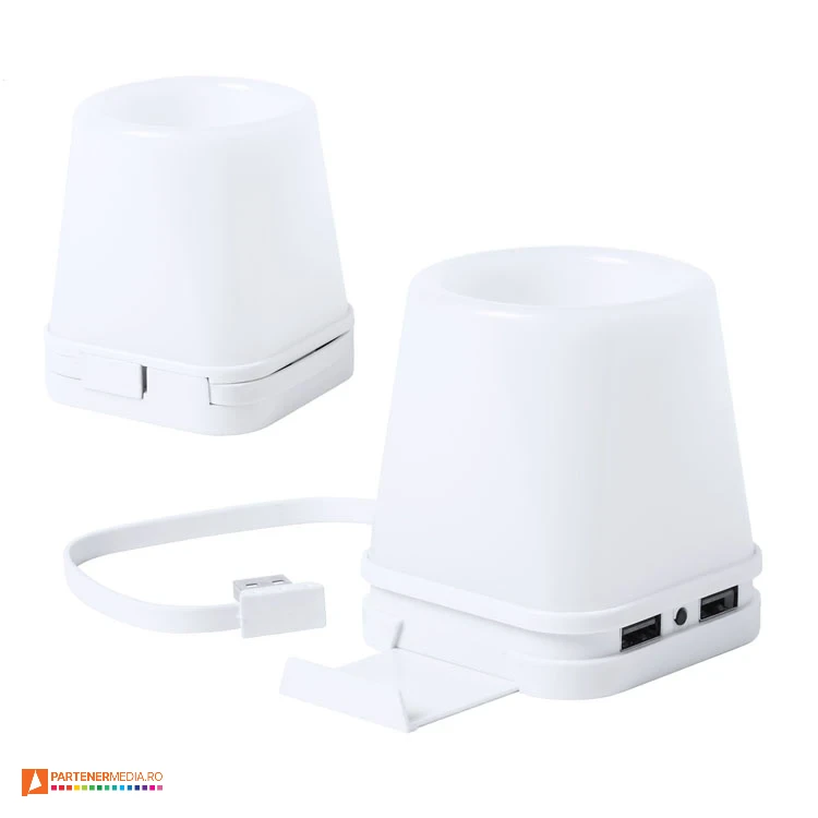 suporturi de pixuri cu lumina ambientala si porthub usb ap721041 poza 1