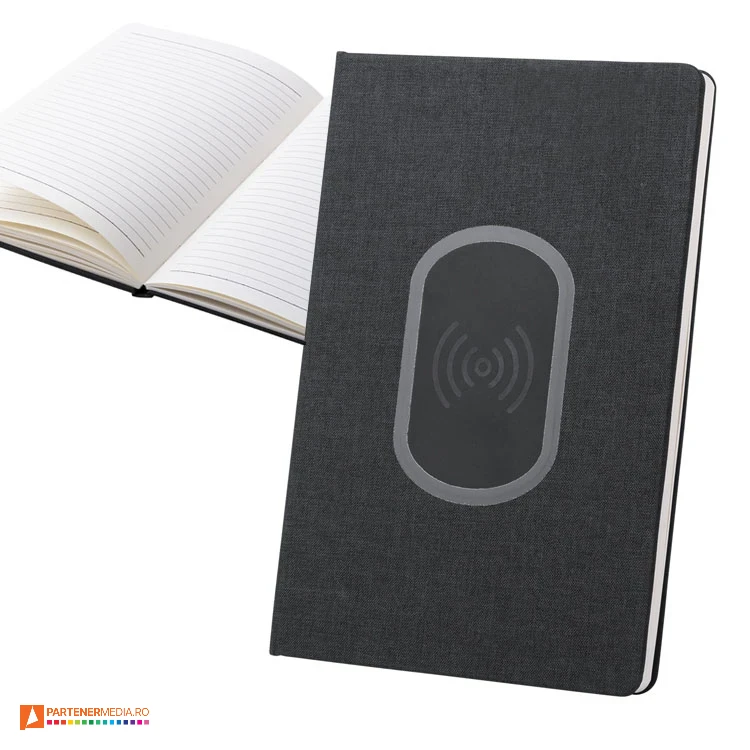carnetele promotionale a5 cu incarcator wireless incorporat ap721138