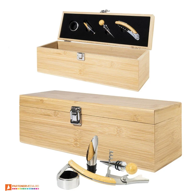 cutii din lemn cu accesorii pentru sticle de vin ap721165 cutii din lemn cu accesorii pentru sticle de vin ap721165 poza 1