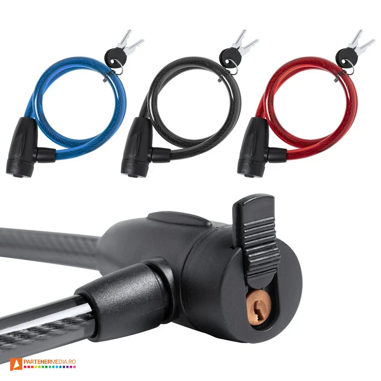 Dispozitive antifurt pentru biciclete, cu lungime de 69 cm si 2 chei incluse dispozitive antifurt cu 2 chei ap721480
