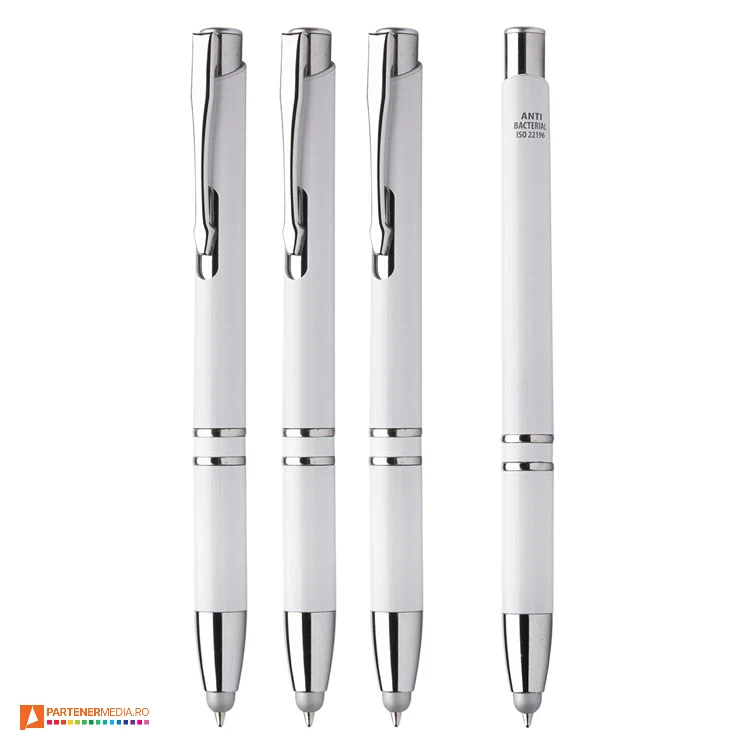 pixuri albe antibacteriene cu touch pen ap805989 pixuri albe antibacteriene cu touch pen ap805989 poza 1