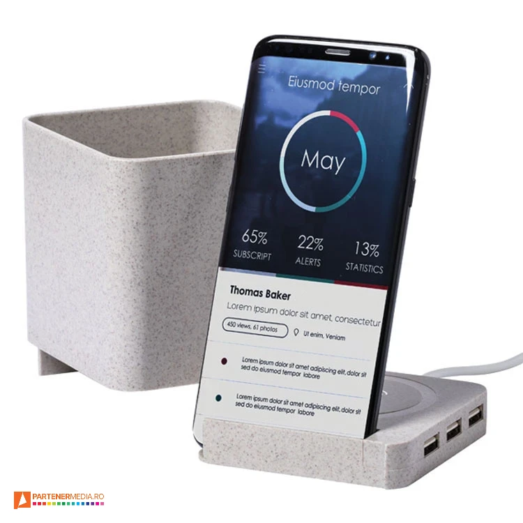 suporturi de pixuri cu incarcator wireless ap721851