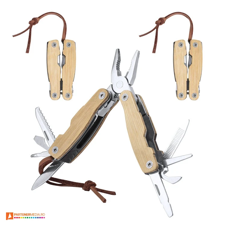 Patenti multifunctionali cu manere din lemn si curea de transport din imitatie de piele patenti promotionali cu accesorii pliabile ap721904