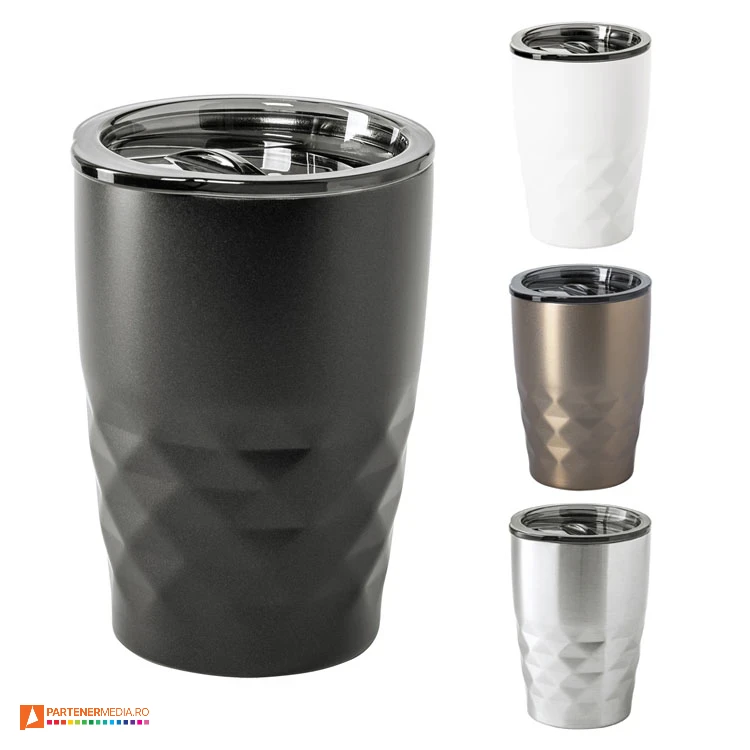 pahare metalice termoizolante cu capac transparent ap721953 poza 1