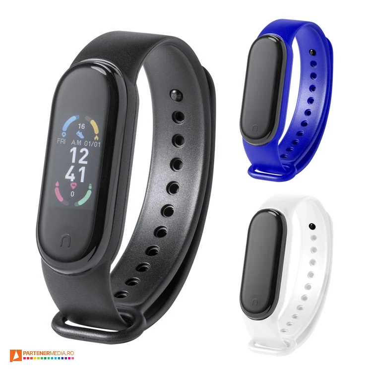 bratari fitness smart watch cu curea din silicon colorata ap722113 poza 1