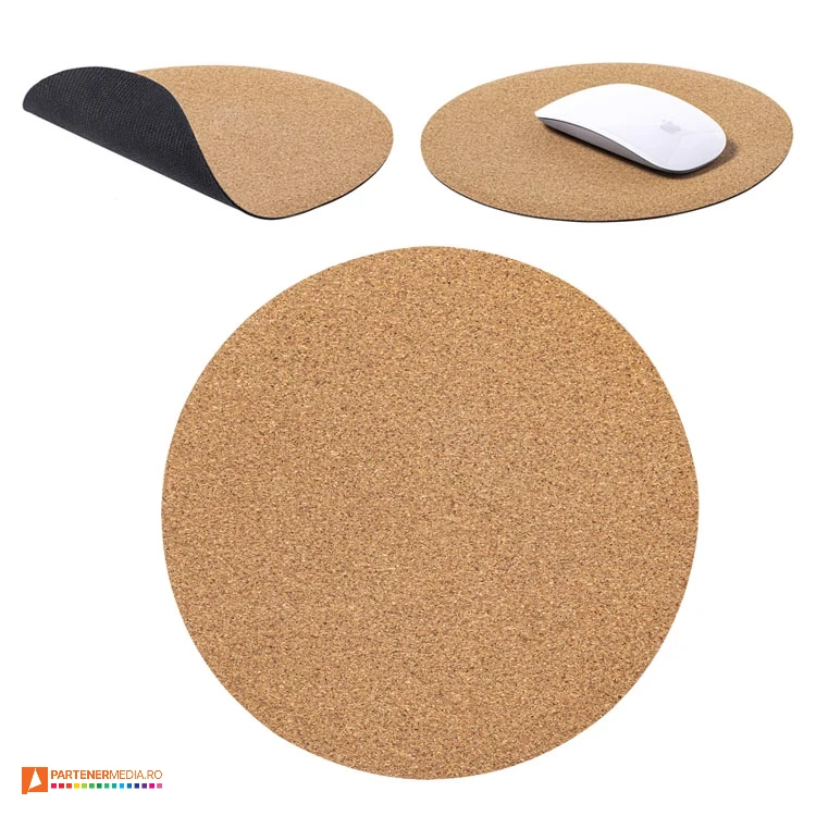 mousepad uri promotionale din pluta cu forma rotunda ap722116 poza 1