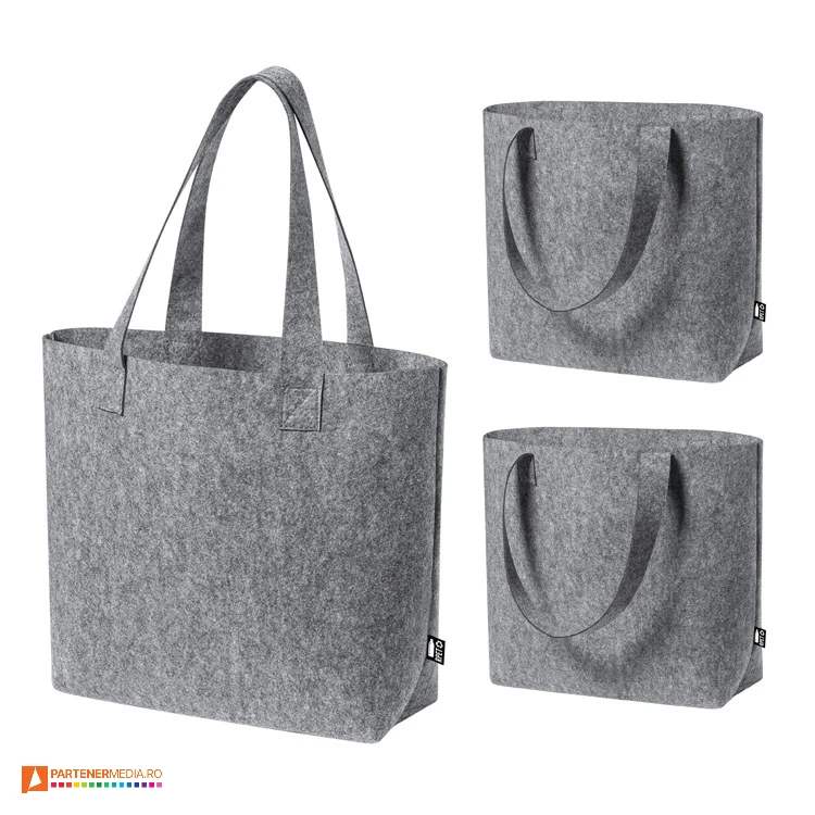 sacose din pasla reciclata cu burduf si manere lungi ap722320 sacose din pasla reciclata cu burduf si manere lungi ap722320 poza 1