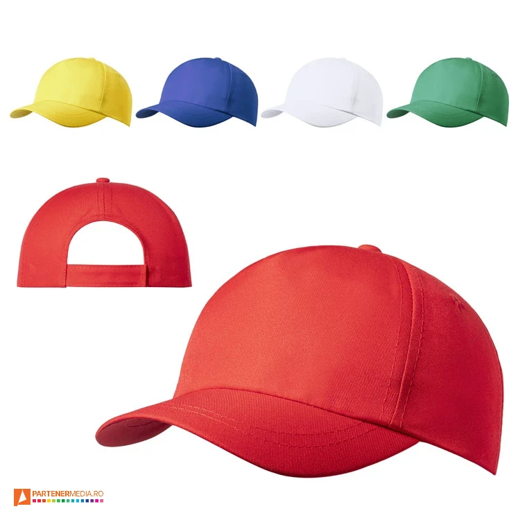 sepci colorate pentru copii cu 5 panele din poliester reciclat ap722688