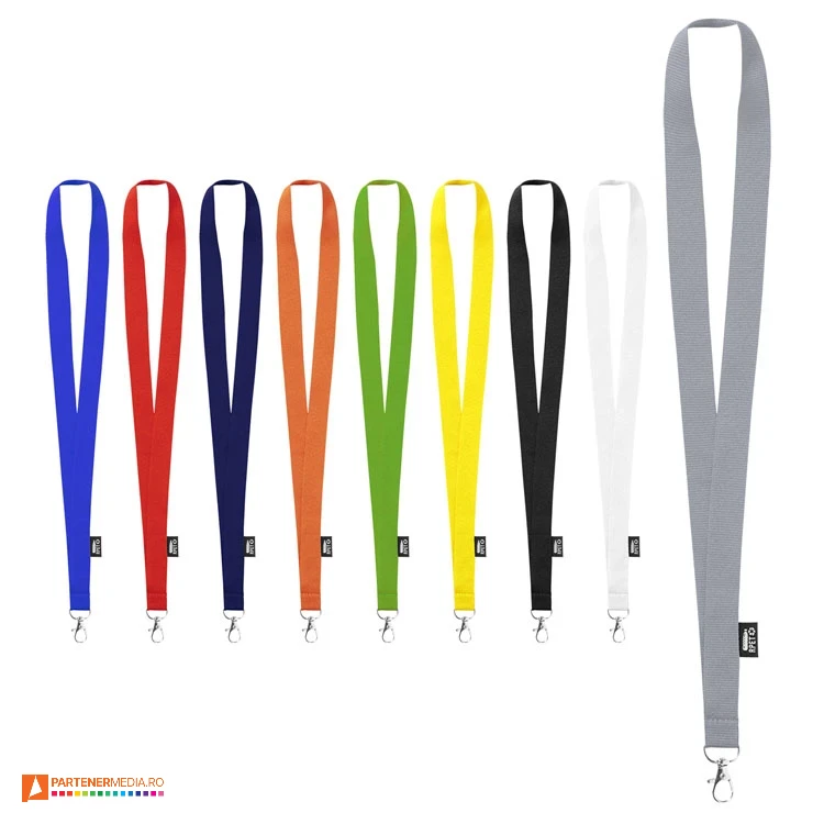 lanyarduri promotionale ecologice din poliester reciclat ap722707 poza 1