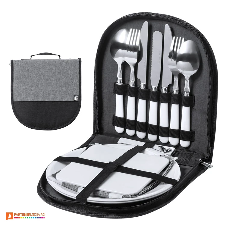 genti de picnic cu farfurii si tacamuri pentru 2 persoane ap722853 genti de picnic cu farfurii si tacamuri pentru 2 persoane ap722853 poza 1