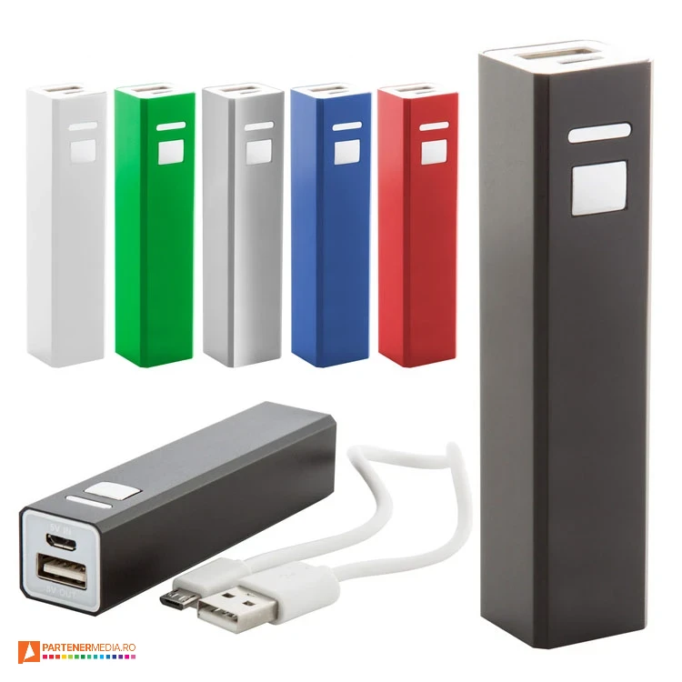 powerbank uri promotionale de 2000 mah din aluminiu ap741469 poza 1