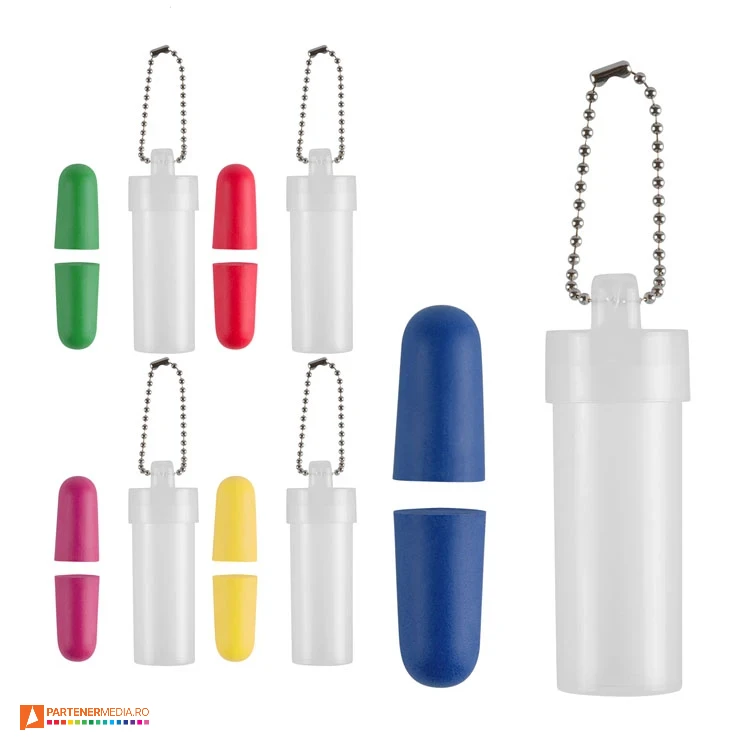 dopuri colorate pentru urechi cu recipient transparent ap741548 poza 1
