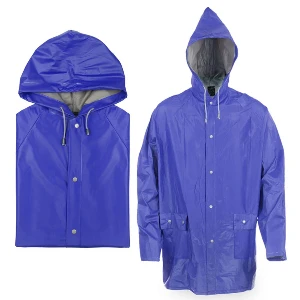 pelerine albastre promotionale din pvc cu buzunare ap741687 poza 2
