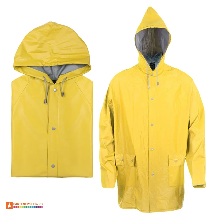 pelerine galbene promotionale din pvc cu buzunare ap741687 poza 3