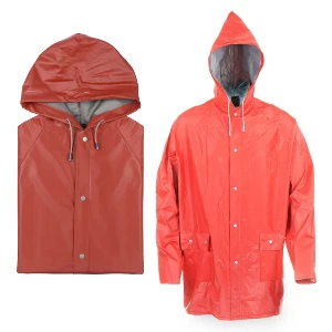 pelerine rosii promotionale din pvc cu buzunare ap741687 poza 5