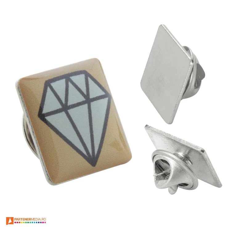 ecusoane metalice patrate cu pin ap757005 ecusoane metalice patrate cu pin ap757005 poza 1