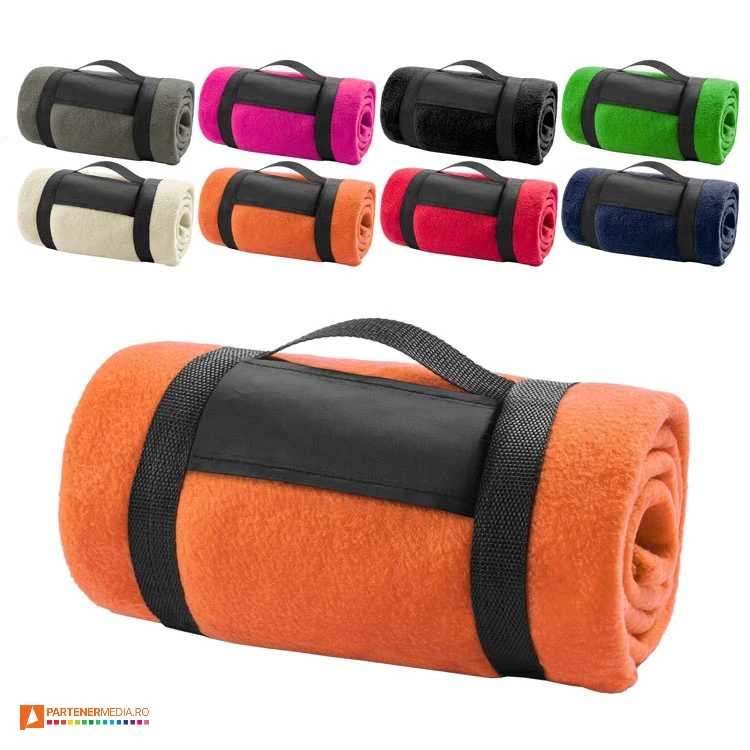 paturi colorate flecee promotionale cu maner pentru transport ap761799