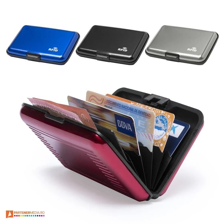 portcaduri rfid promotionale din aluminiu cu 6 compartimente ap781513 portcaduri rfid promotionale din aluminiu cu 6 compartimente ap781513 poza 1