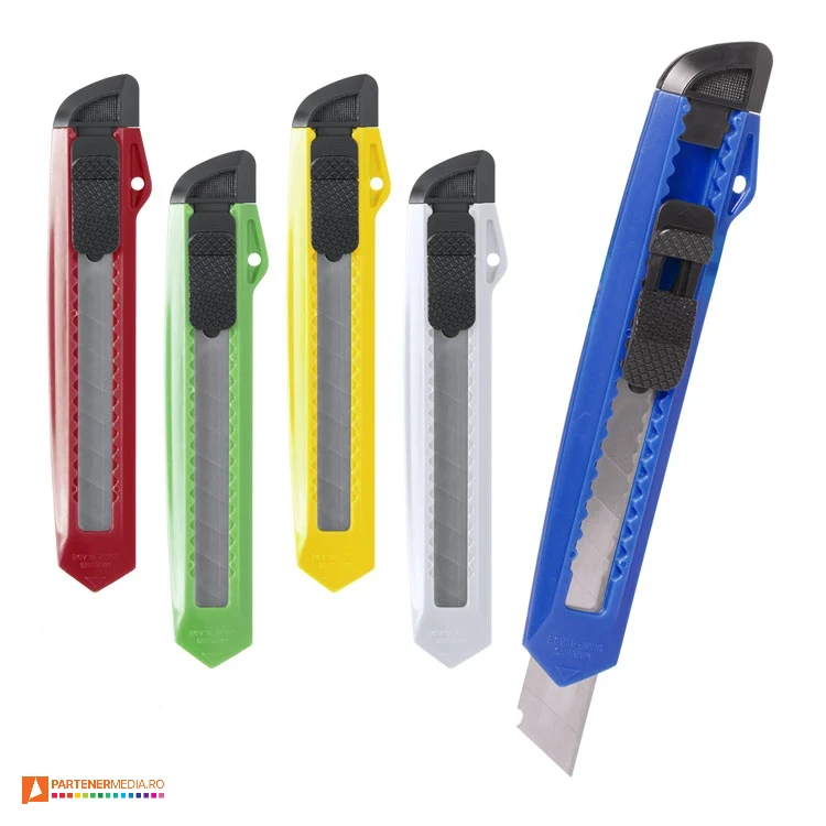 Cuttere din plastic cu design clasic si lungime de 15 cm cuttere promotionale cu design clasic ap781692