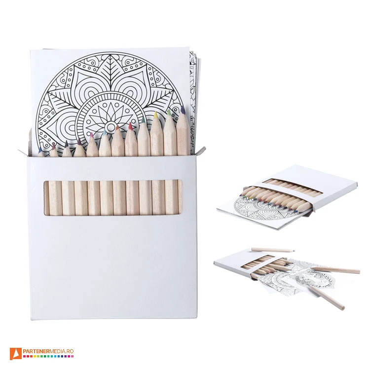 seturi de colorat cu ilustratii mandala si creioane incluse ap781757 seturi de colorat cu ilustratii mandala si creioane incluse ap781757 poza 1
