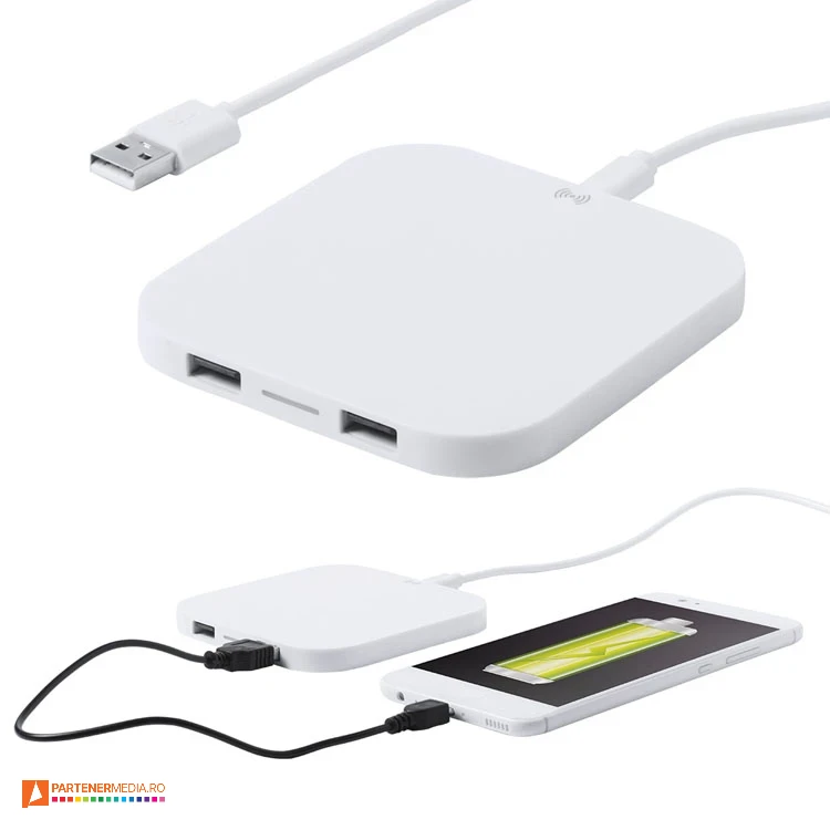 incarcatoare wireless de 10w cu 2 porturi usb ap781863