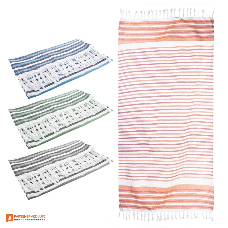 prosoape de plaja din bumbac cu design bicolor ap800027 prosoape de plaja din bumbac cu design bicolor ap800027 poza 1