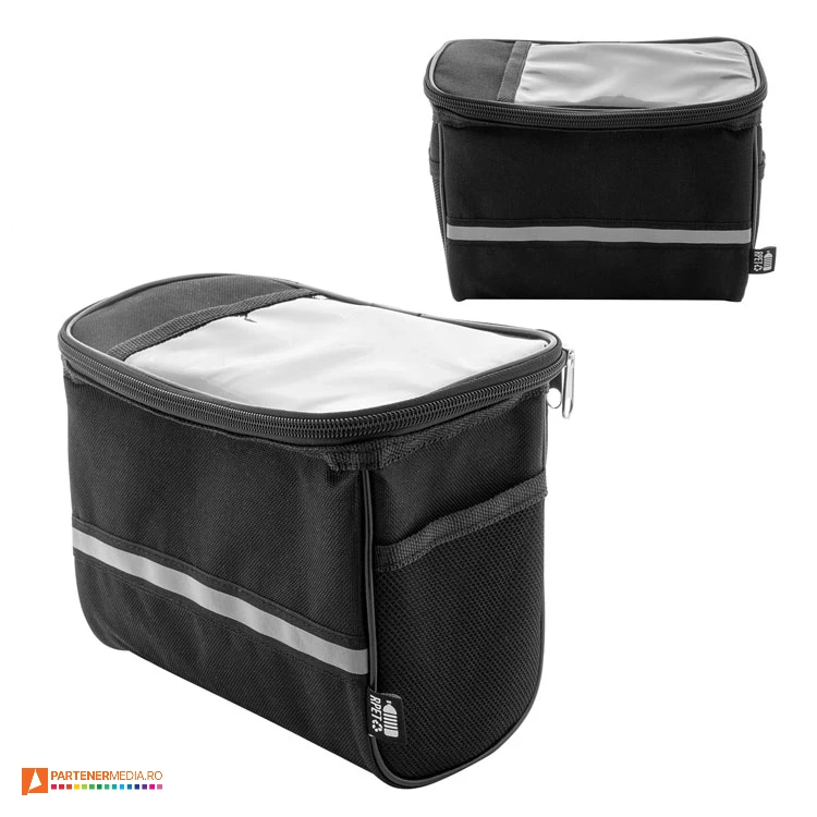 Genti pentru bicicleta cu elemente reflectorizante si curele reglabile genti de bicicleta din poliester reciclat ap800047