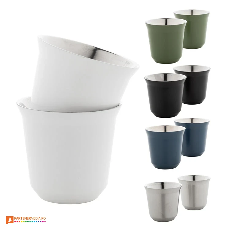 pahare metalice promotionale cu design modern ap800050
