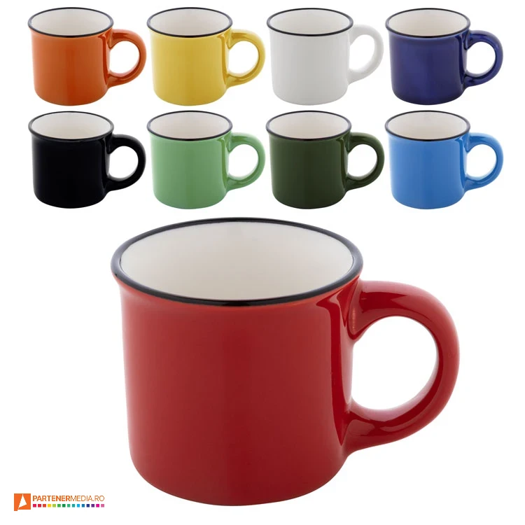 cani ceramice de 90 ml cu design retro ap800116 cani ceramice de 90 ml cu design retro ap800116 poza 1