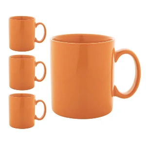 cani ceramice portocalii de 300 ml cu design clasic ap800117 poza 3