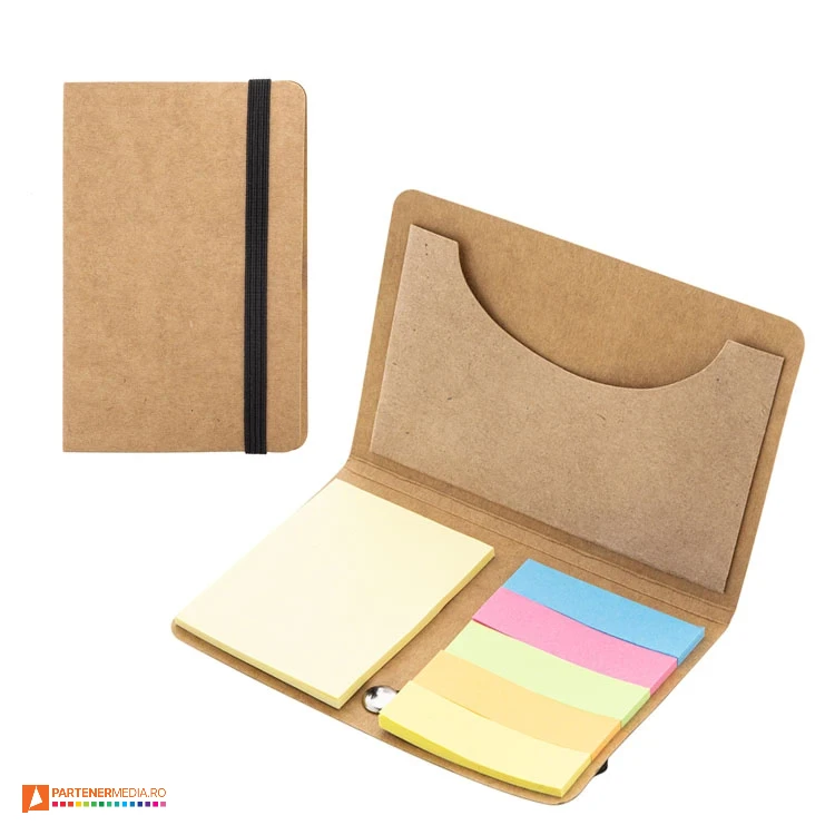 Seturi de notite si etichete colorate cu coperti din hartie kraft seturi de etichete colorate cu coperti din carton kraft ap800174