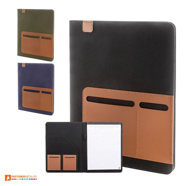 mape promotionale a4 cu buzunare frontale din imitatie de piele ap800179 poza 1