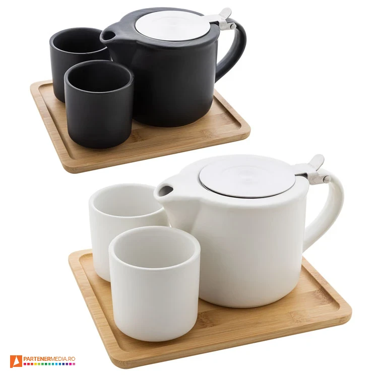 seturi de ceainic cu tava si cesti ceramice ap800183 poza 1