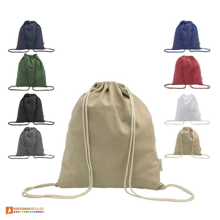 rucsacuri ecologice drawstring din bumbac reciclat si poliester reciclat ap800186 rucsacuri ecologice drawstring din bumbac reciclat si poliester reciclat ap800186 poza 1