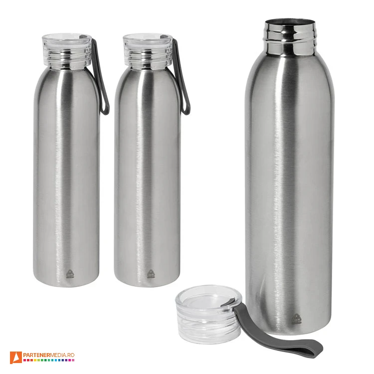 sticle argintii din otel inoxidabil reciclat de 600 ml ap800193