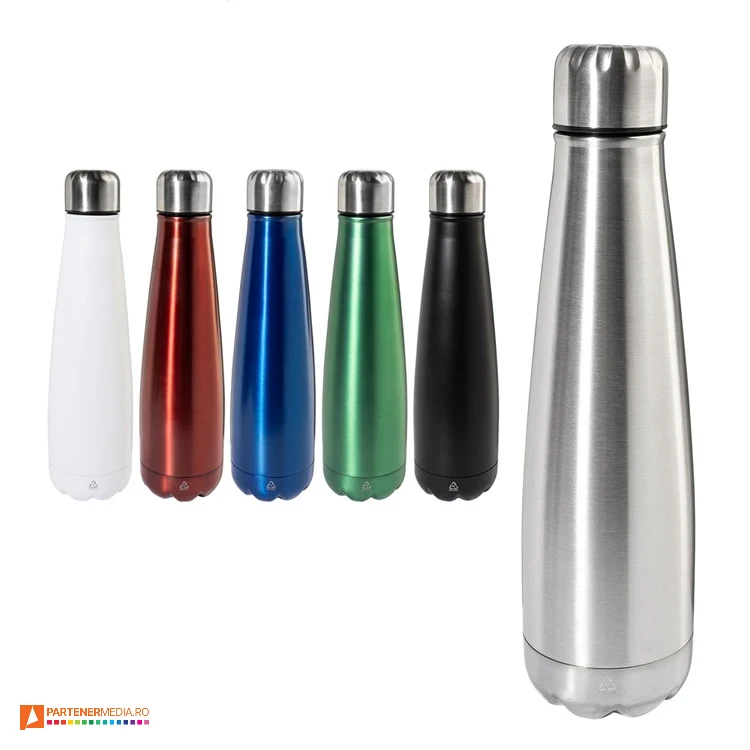 Sticle metalice promotionale de 600 ml din otel inoxidabil reciclat sticle metalice de 600 ml din otel inoxidabil ap800254
