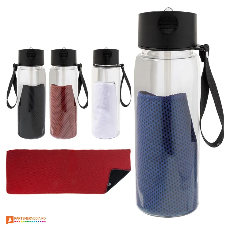 bidoane sport de 800 ml cu prosop inclus ap800278