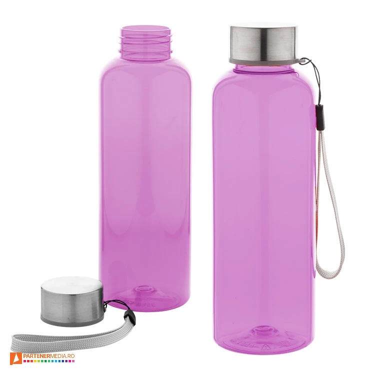 sticle roz din plastic transparent de 500 ml ap800437 poza 4