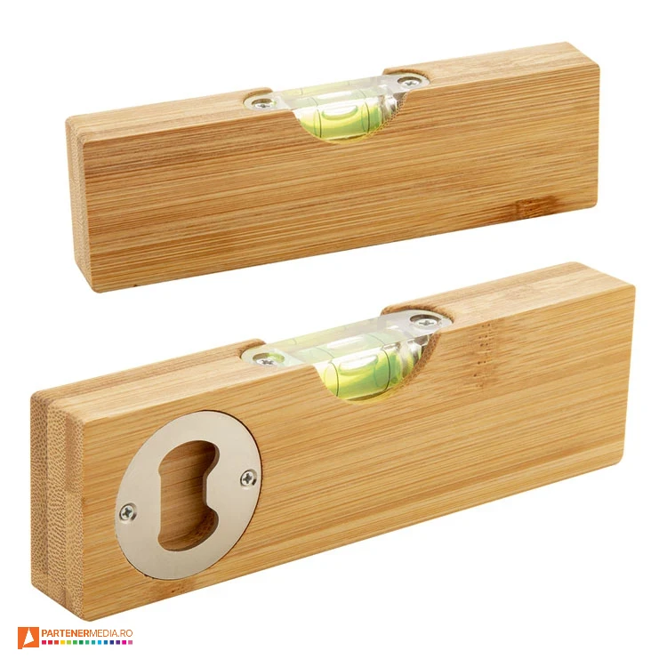 Nivele promotionale din lemn de bambus cu desfacator de sticle nivele promotionale cu buna si desfacator de sticle ap800477