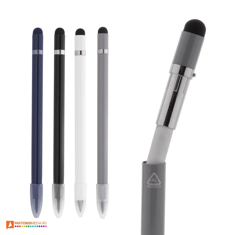 creioane inkless cu radiera si varf touch pen ap800502 poza 1