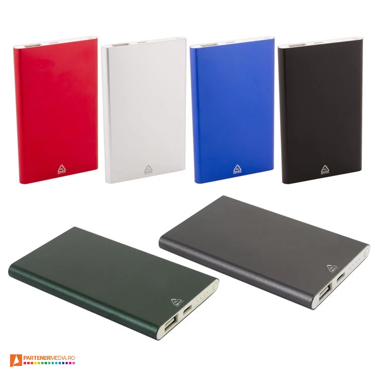 powerbank uri de 4000 mah din aluminiu reciclat ap800528 poza 1