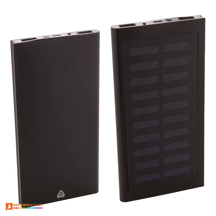 power bank uri solare negre promotionale de 4000 mah ap800529 poza 2