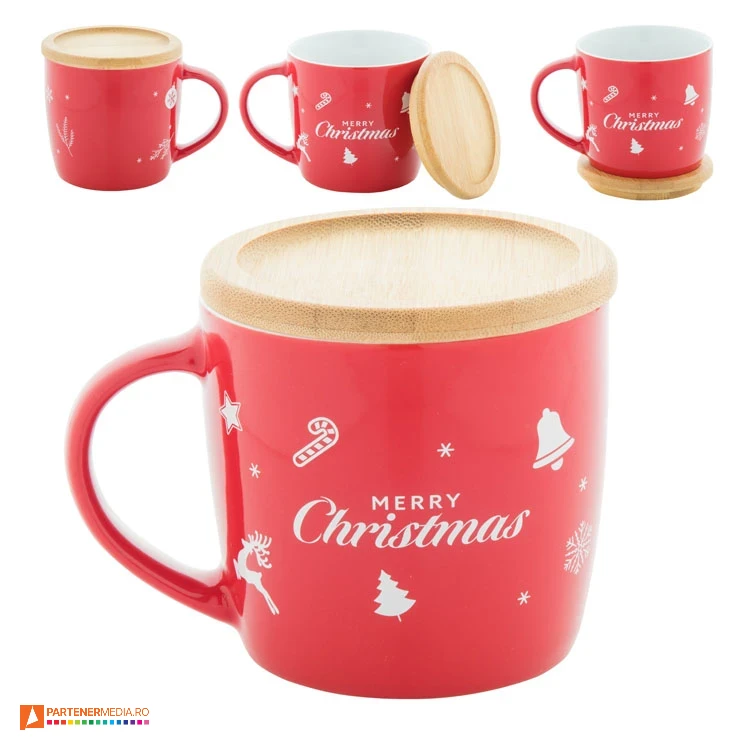 cani ceramice cu design de craciun si capac din lemn ap800538 poza 1