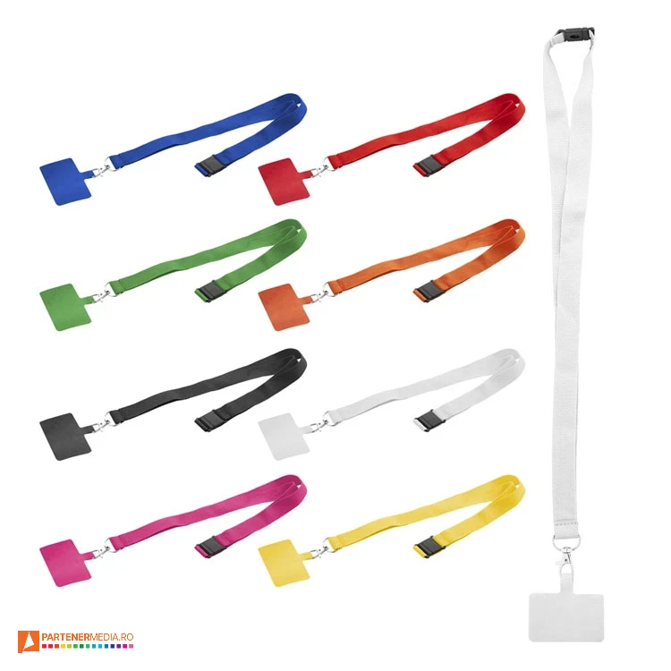 lanyard uri colorate cu suport pentru telefoane ap800580 poza 1