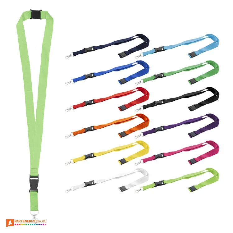 lanyard uri promotionale cu catarame din plastic si carabina metalica ap800581 poza 1