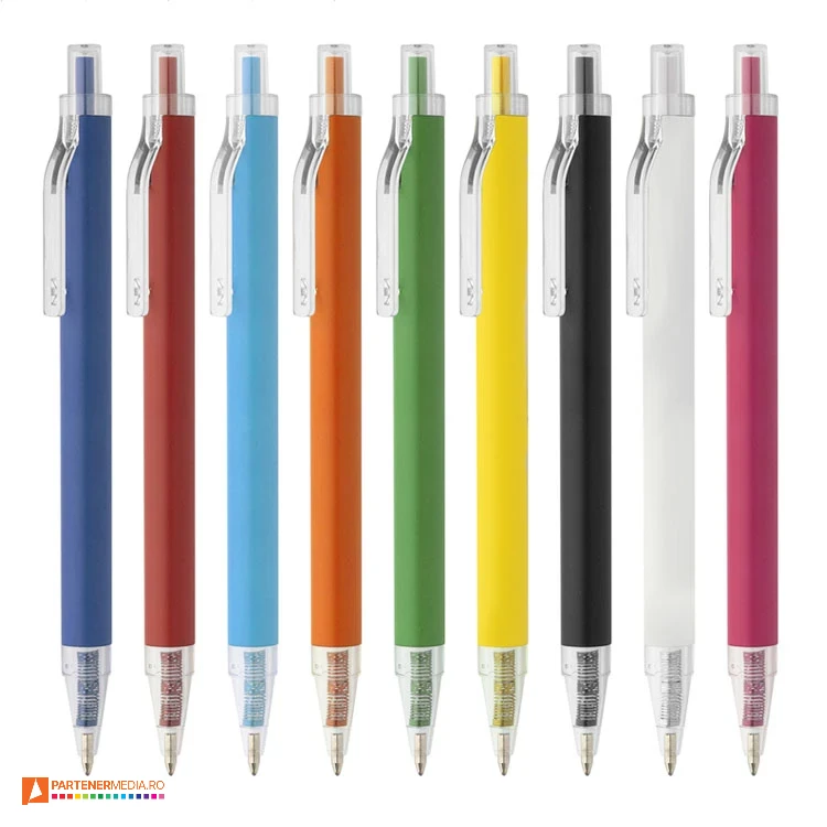 pixuri promotionale cu corp colorat si agatatoare transparenta ap800687 pixuri promotionale cu corp colorat si agatatoare transparenta ap800687 poza 1